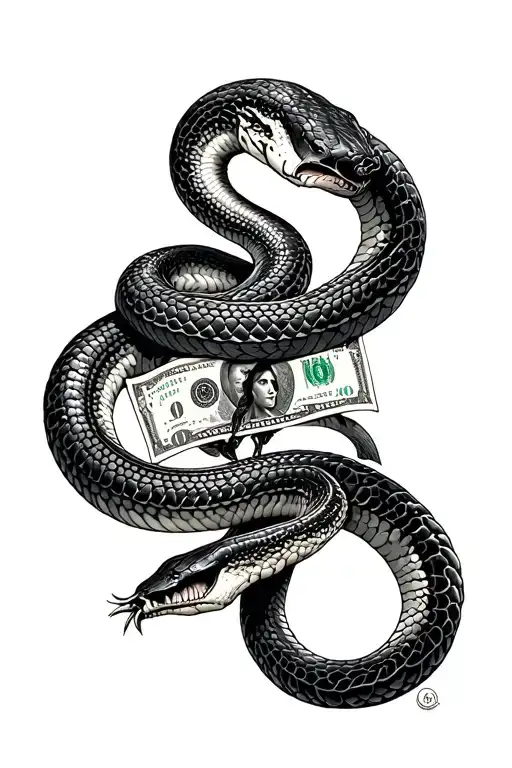 The Snake Around The Blood Money