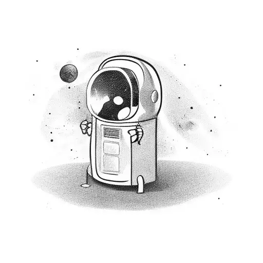 Astronaut Opening A Fridge