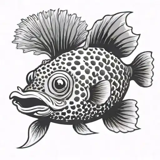 Cartoon Puffer Fish