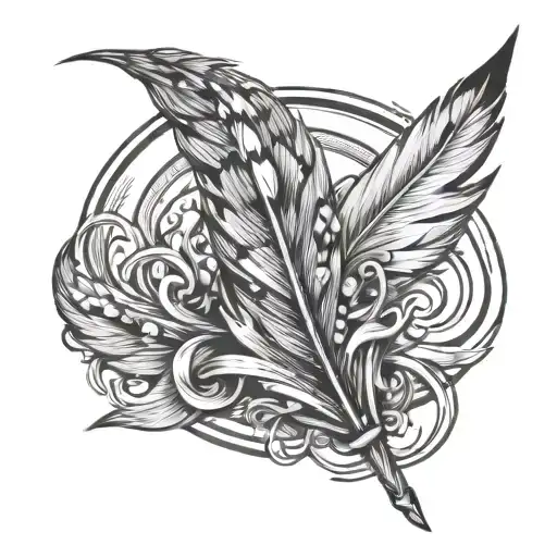 Angle Holding Feather