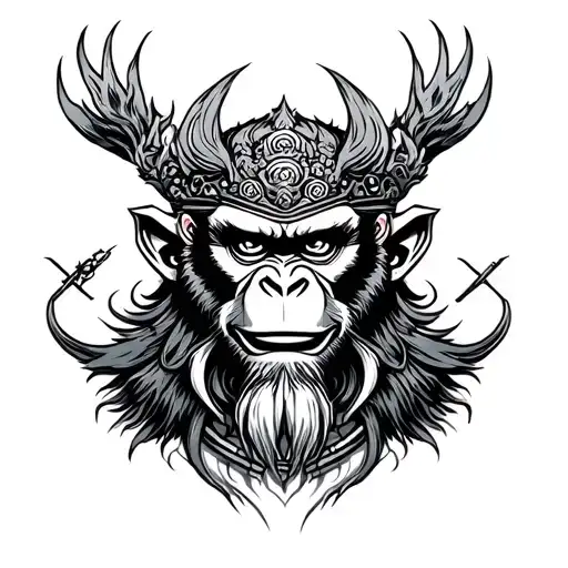 Symbolism Incorporating The Monkey King From Chinese Legend