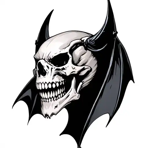 Bat Skull Wearing