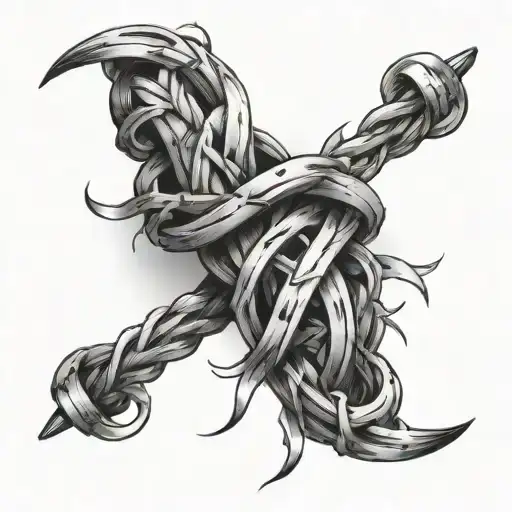 Western Barbed Wire Tattoes