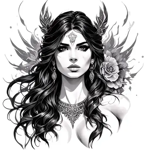 Feminine Warrior Woman