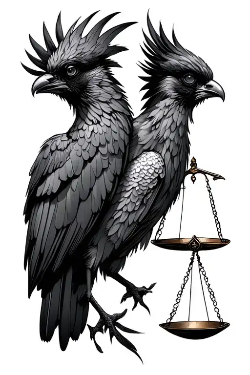 Libra And Pheonix Bird
