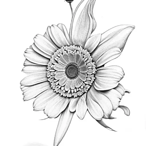 Gerbera Daisy And Hibiscus Flower Sleeve