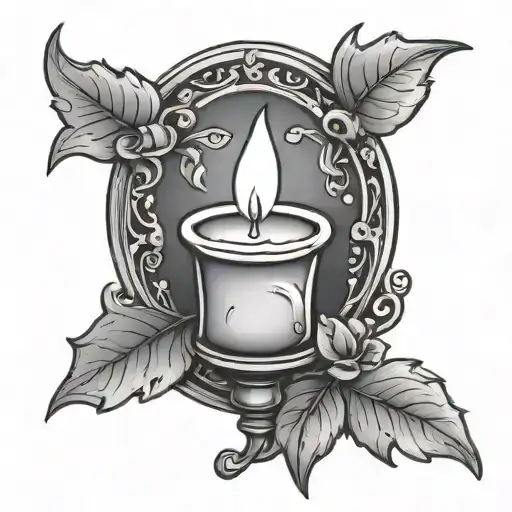 This Little Light Of Mine With Candle Burning