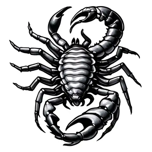 Scorpion And Virgo And Cancer And Torus Combined Symbol Consisting