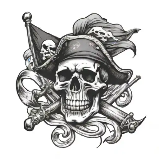 Hoist The Colors Pirate Flag With Skull