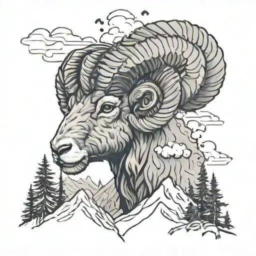 Forrest Ram Nature Mountains