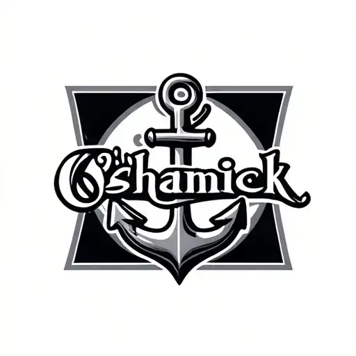 O'shanick Name With Anchor