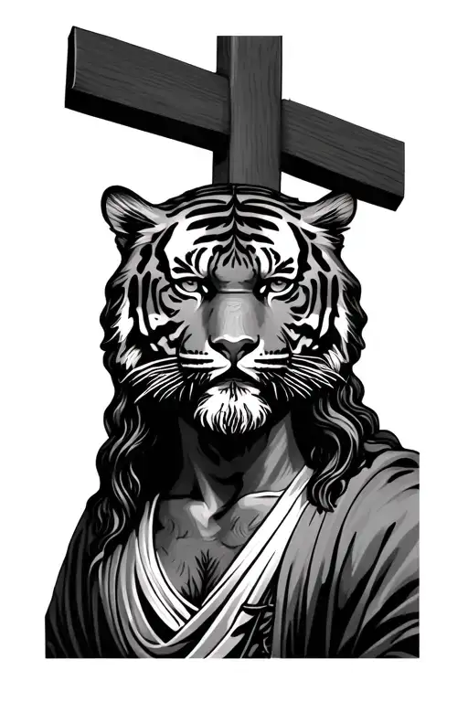 Jesus Christ Forearm For Lean Body Tiger