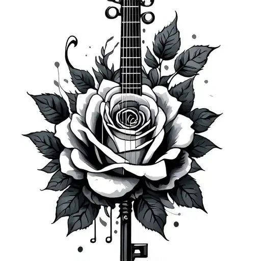 Music Key And Roses