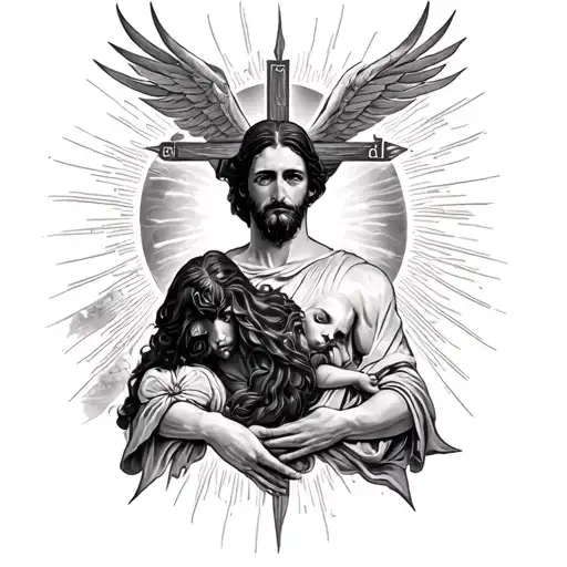 Pentecostal Christian Full Back Tattoo Incorporated The Strengths And Telling A Story Of Faith