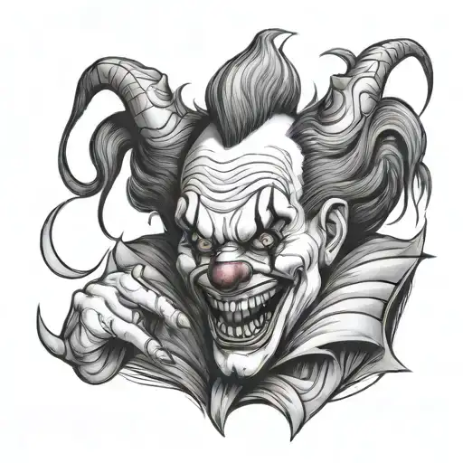 Evil Clown Whispering In Ear