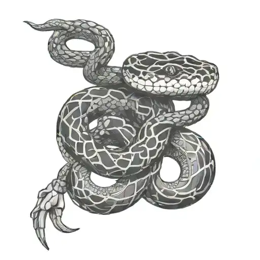 The Snake Bracelet Is All Around The Hand