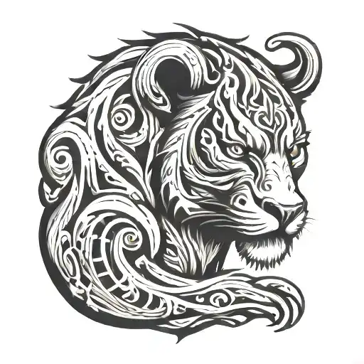 Wood Pattern Forming The Shape