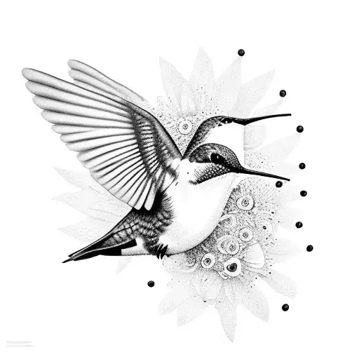Hummingbird With Numbers 3-26-42 And 12-10-23