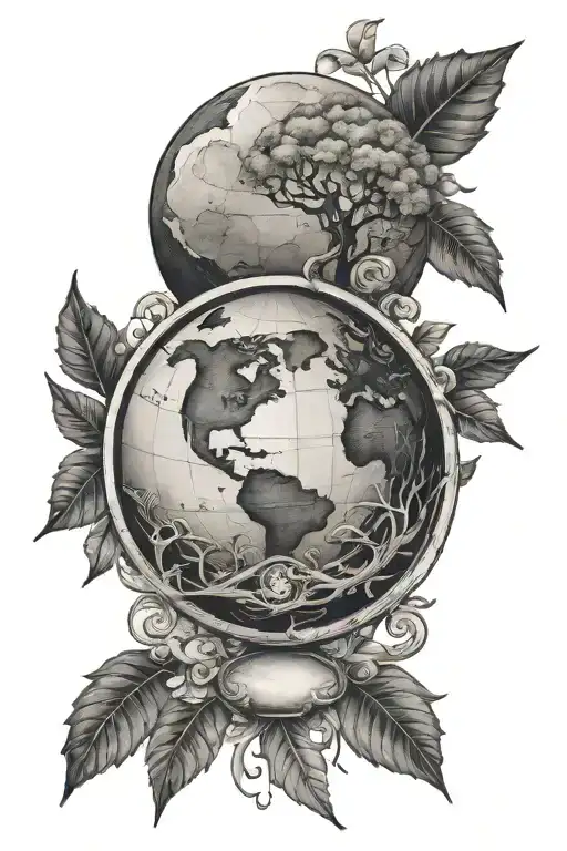 Mother Earth Globe Medicine Surrounded