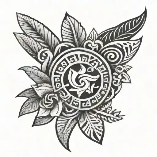 Hawaiian Tribal Forearm Band