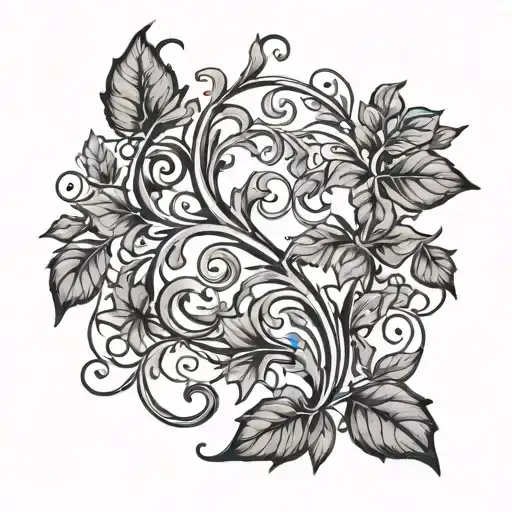 Neda Symbol Made Of Vines