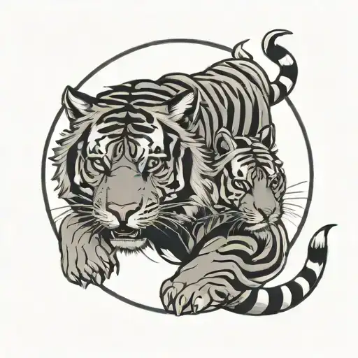 Tiger And Ox Yin Yang