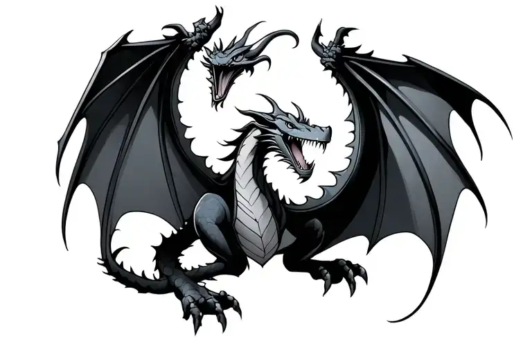 Deamon That Goes Well With A Tradisional Dragon