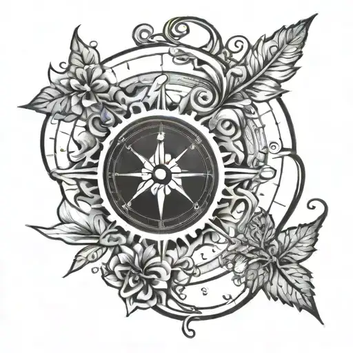Compass Map Symbolizing