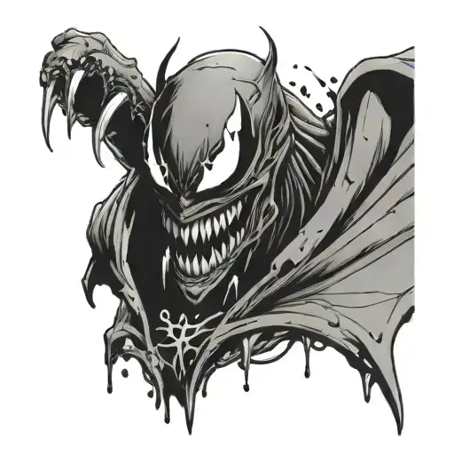 Spawn Shooting Venom Drips From The Fangs
