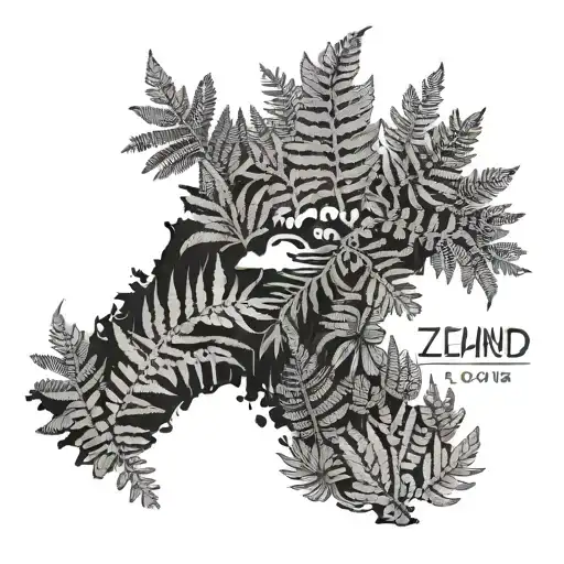 Family Culture Love Map Of New Zealand Fern Reflecting