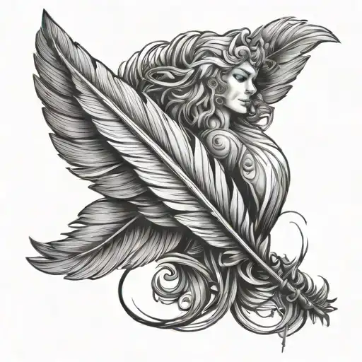 Angle Holding Feather