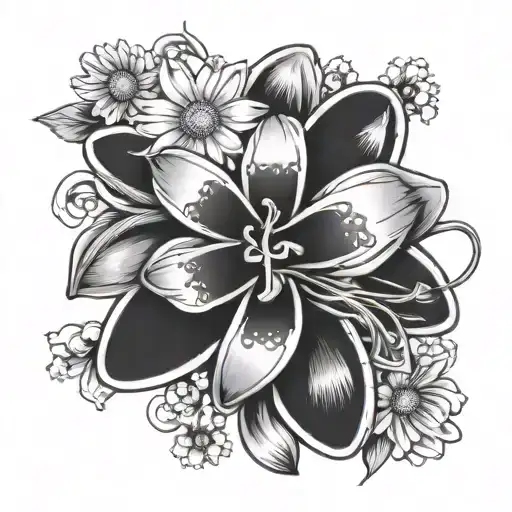 Ems Star Of Life With Daisys And Honeysuckle In It