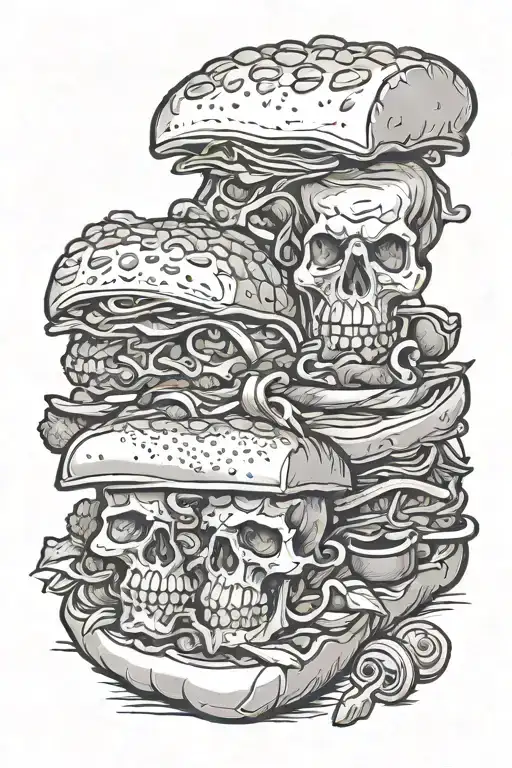 War And Skull Po Boy Sandwich