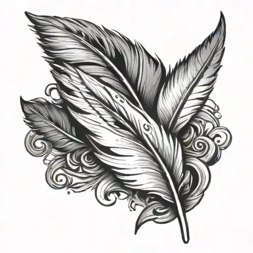 Angle Holding Feather