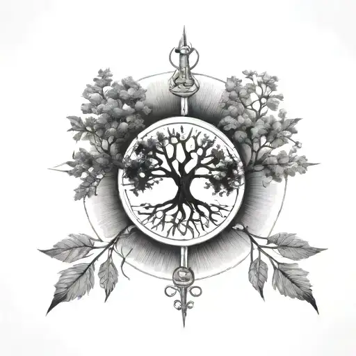 Vegvisir With Tree