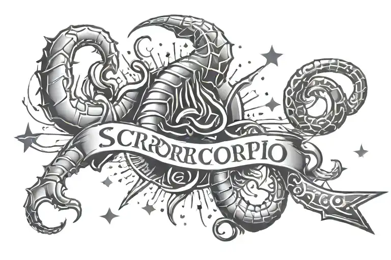 Text And Scorpio Stars