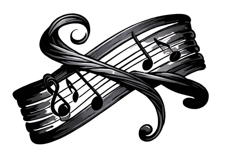 String Of Music Notes Bracelet