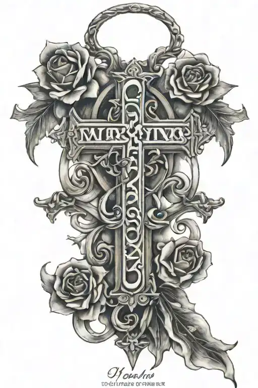 3 Cross With Roman Numerals Of The Date March 1St 2006