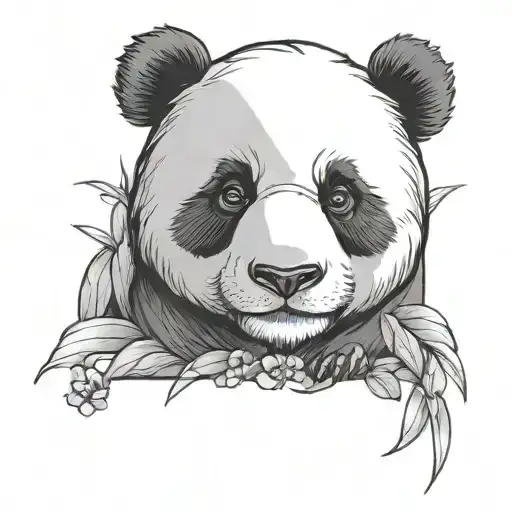 No Drawing Just Written Panda Promise In A Elegant Way
