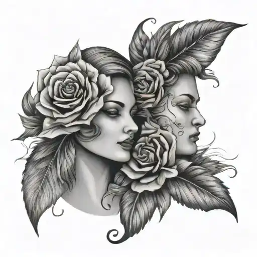 2 Faces Floral Design