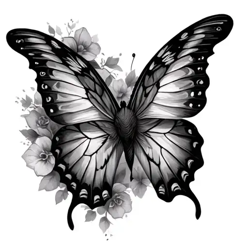 Tiger Butterfly Flying