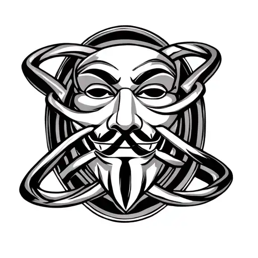 Guy Fawkes Celtic Knot Band
