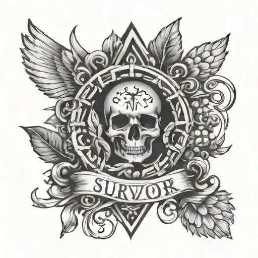Symbols For Trauma And Pain Survivor