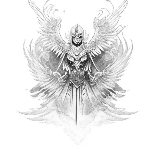 Warrior With Phoenix