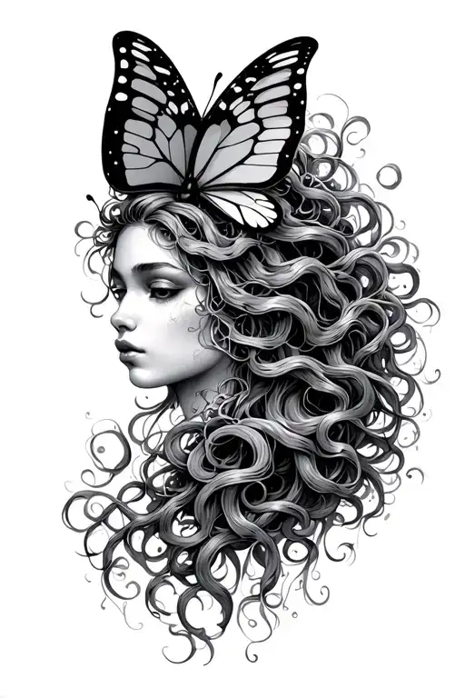 Medusa With Butterfly