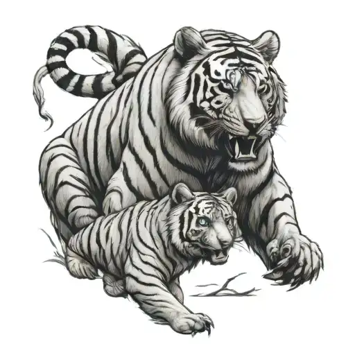Bear And Tiger