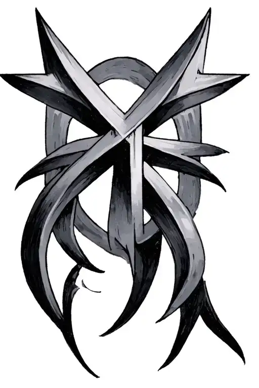 Thin Cross That Looks Like A Star