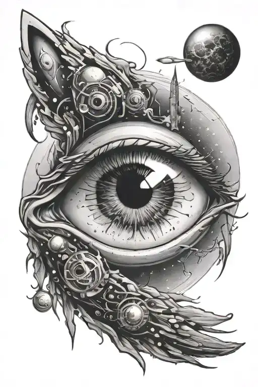 Eye In Space Themed