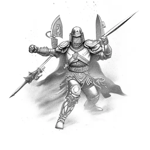 Warrior Afteer Winning A Fight