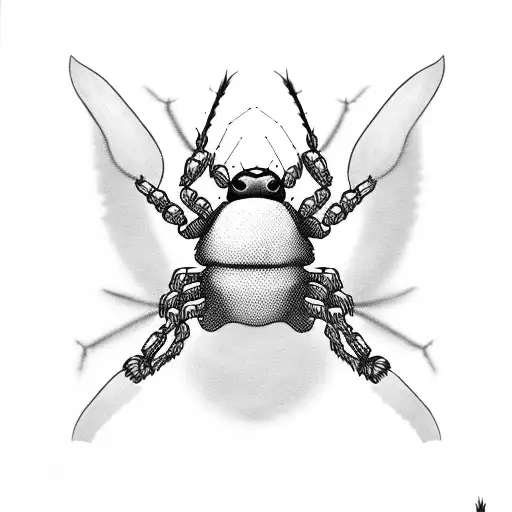 All Black Spider With Five Six Five Thirty Two